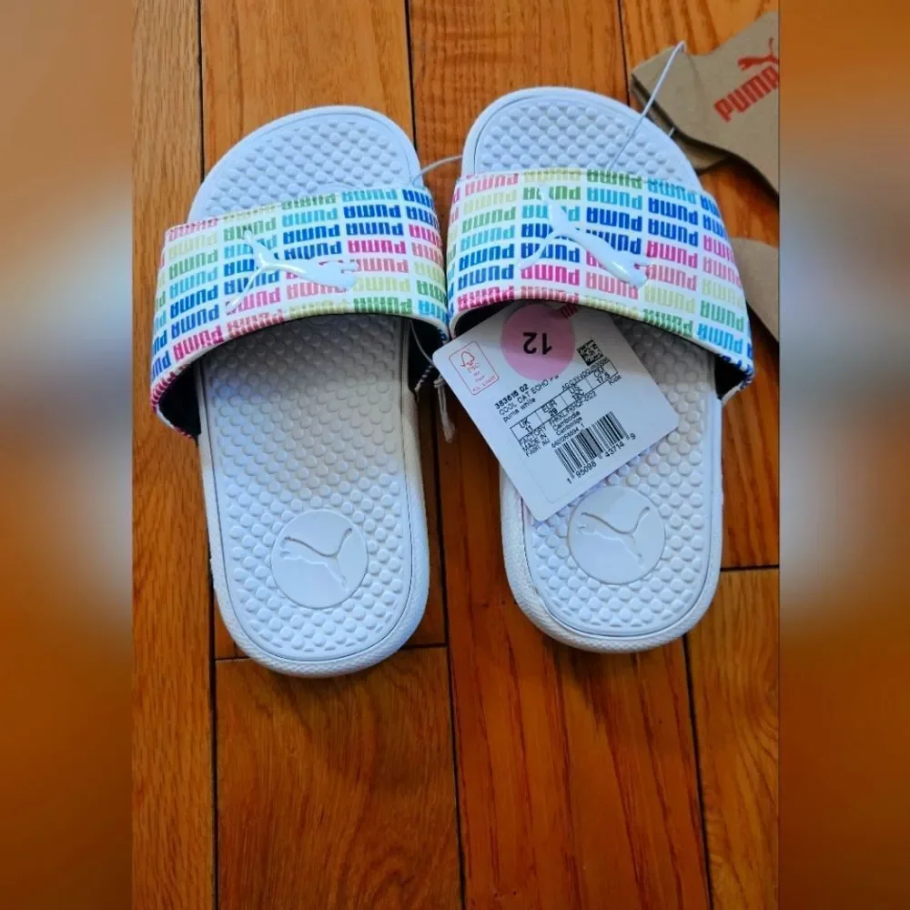 Puma Colorful Kid's Slides Size 12